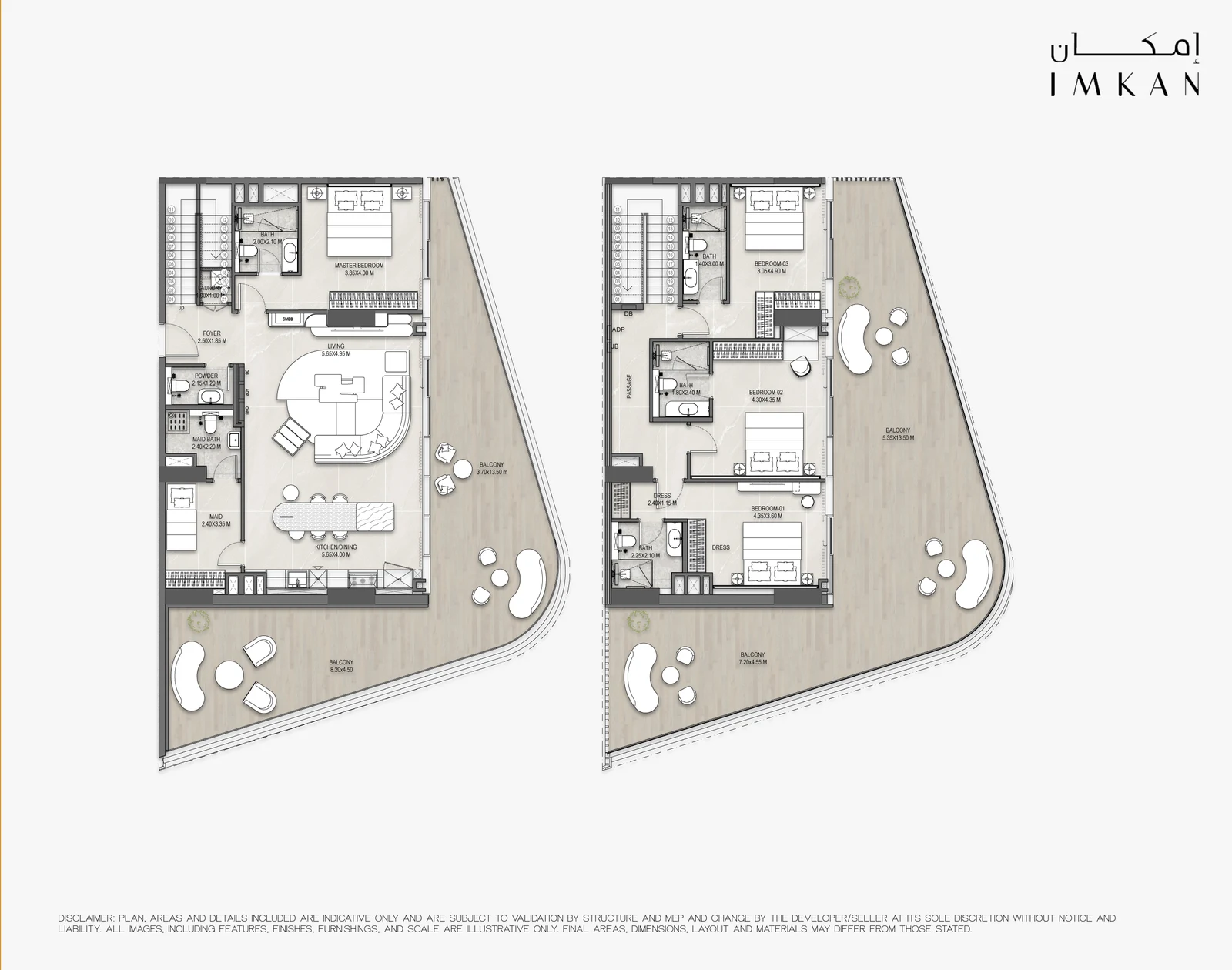 The Artery Residences - 4 Bedroom duplex floor plan
