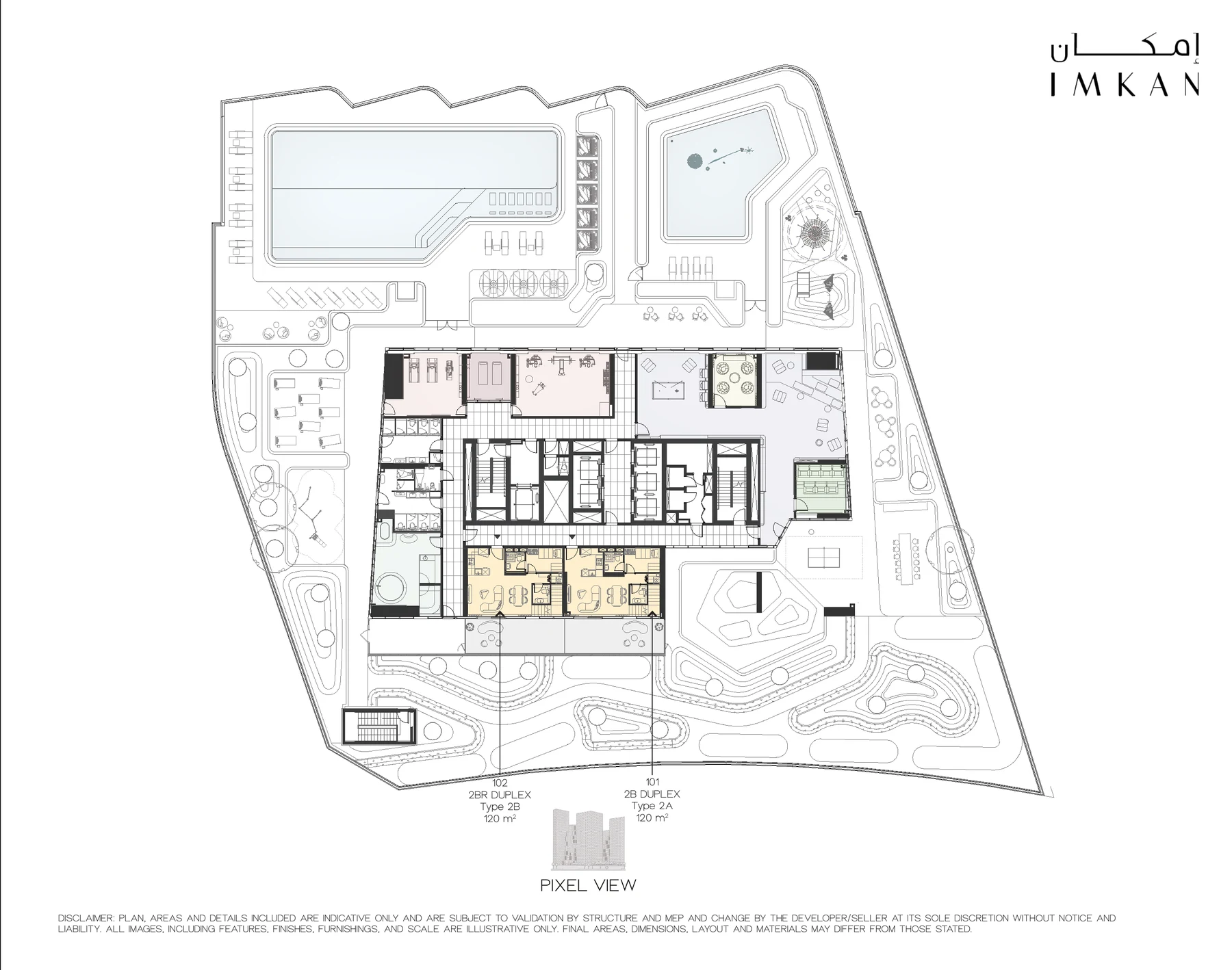 The Artery Residences - Amenity level plan