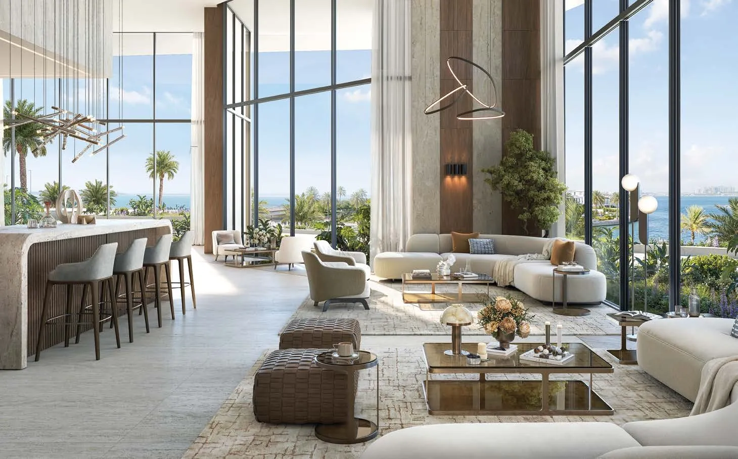 Bab Al Qasr Residence 51 - Spacious duplex interior with private pool access