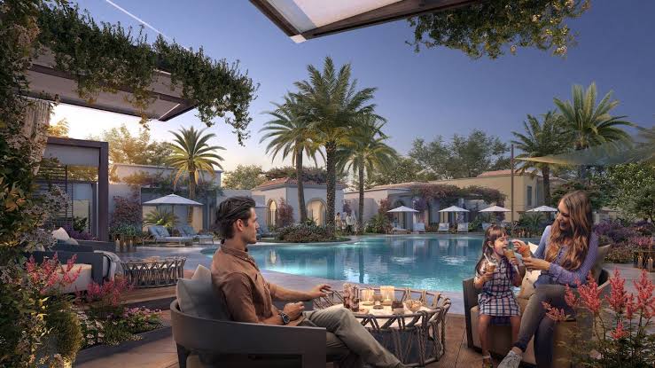 The Canopies at Yas Point - Poolside family lifestyle
